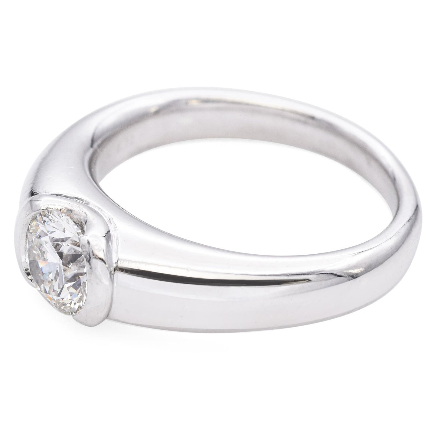 0.72ct Round Brilliant Diamond Engagement Ring — GIA Certified, Platinum