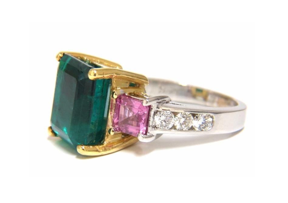 6.73ct Emerald Cut Lab Diamond Ring — GIA Certified, 14k White Gold
