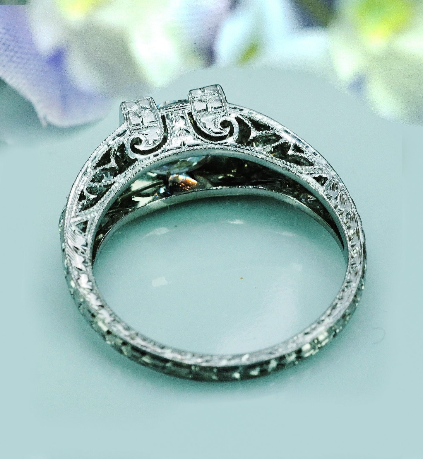 1.32ct Radiant Diamond Engagement Ring — GIA Certified, 14k White Gold
