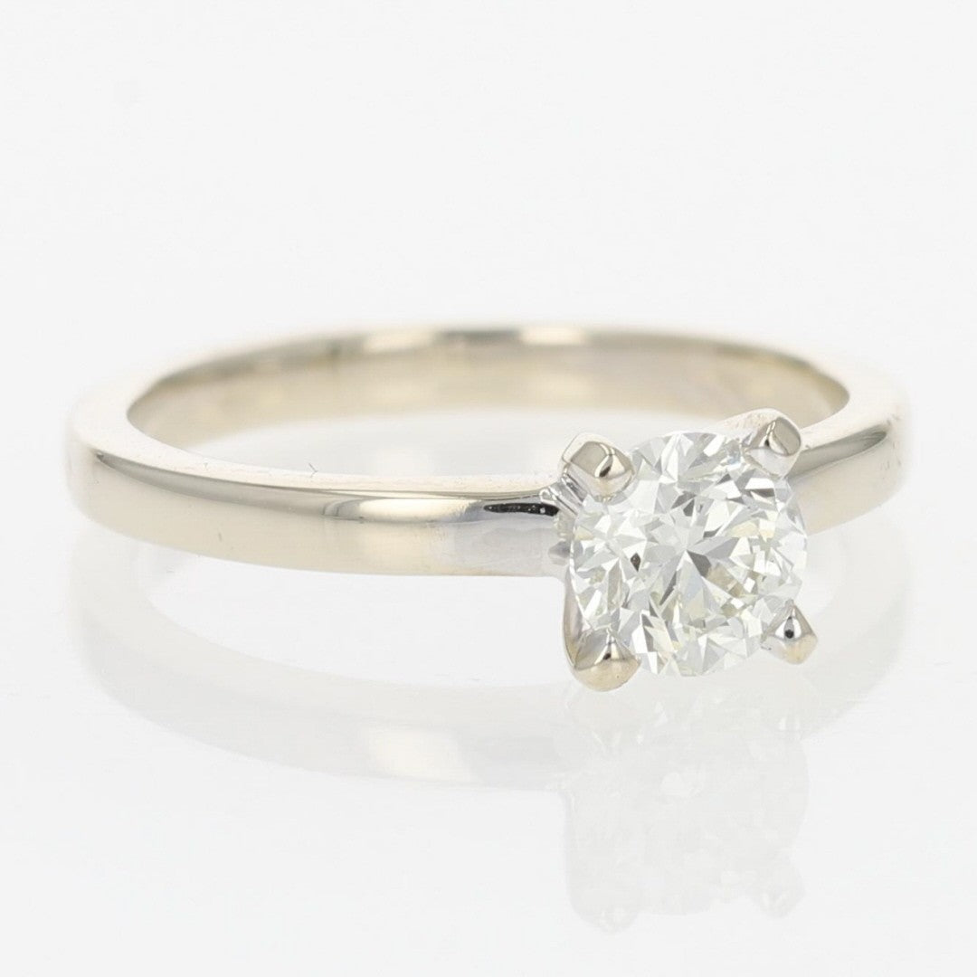 0.72ct Round Brilliant Diamond Engagement Ring — GIA Certified, Platinum