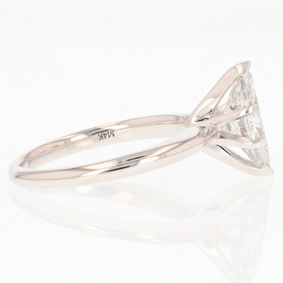 2.02ct Marquise Diamond Solitaire Ring — GIA Certified, 14k White Gold