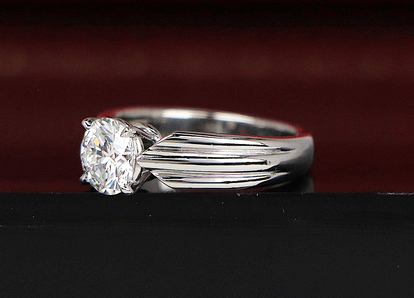 1.02ct Round Brilliant Diamond Solitaire Ring — GIA Certified, Platinum