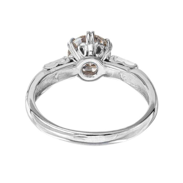 1.25ct Old European Cut Diamond Engagement Ring — GIA Certified, Platinum