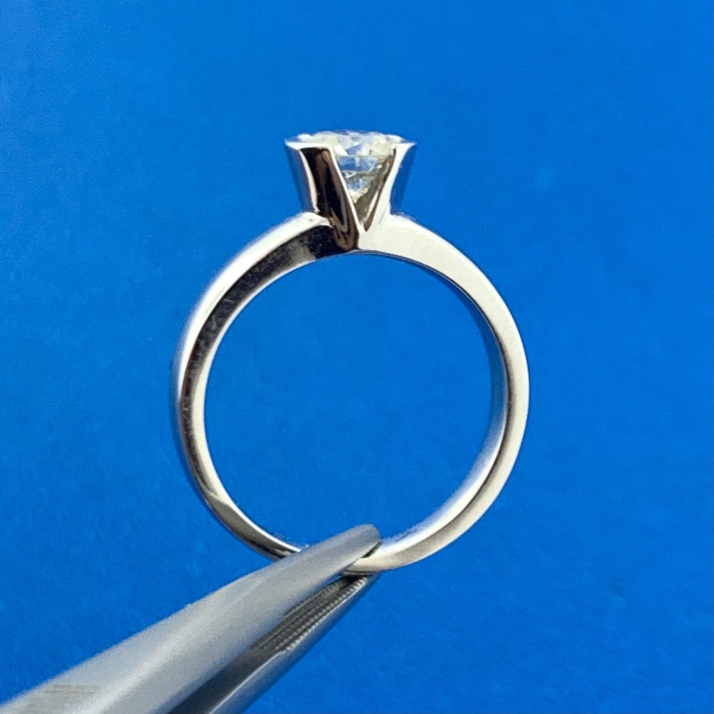 0.62ct Round Brilliant Diamond Engagement Ring — GIA Certified, 14k White Gold
