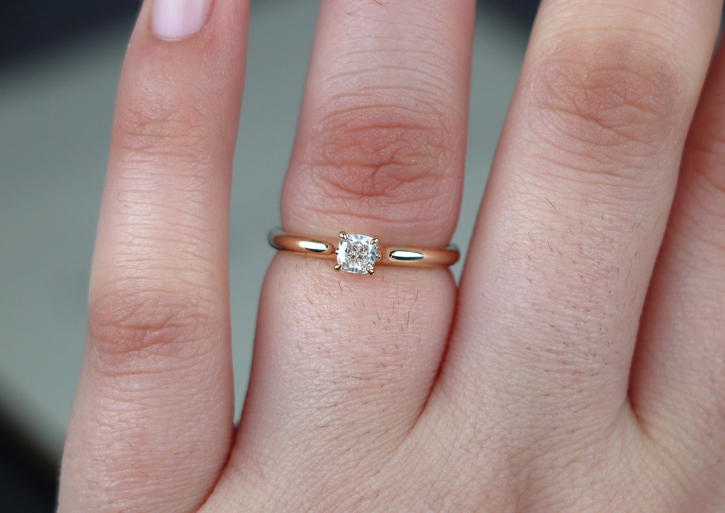 0.40ct Cushion Diamond David Yurman Eden Ring — GIA Certified, 18k Yellow Gold