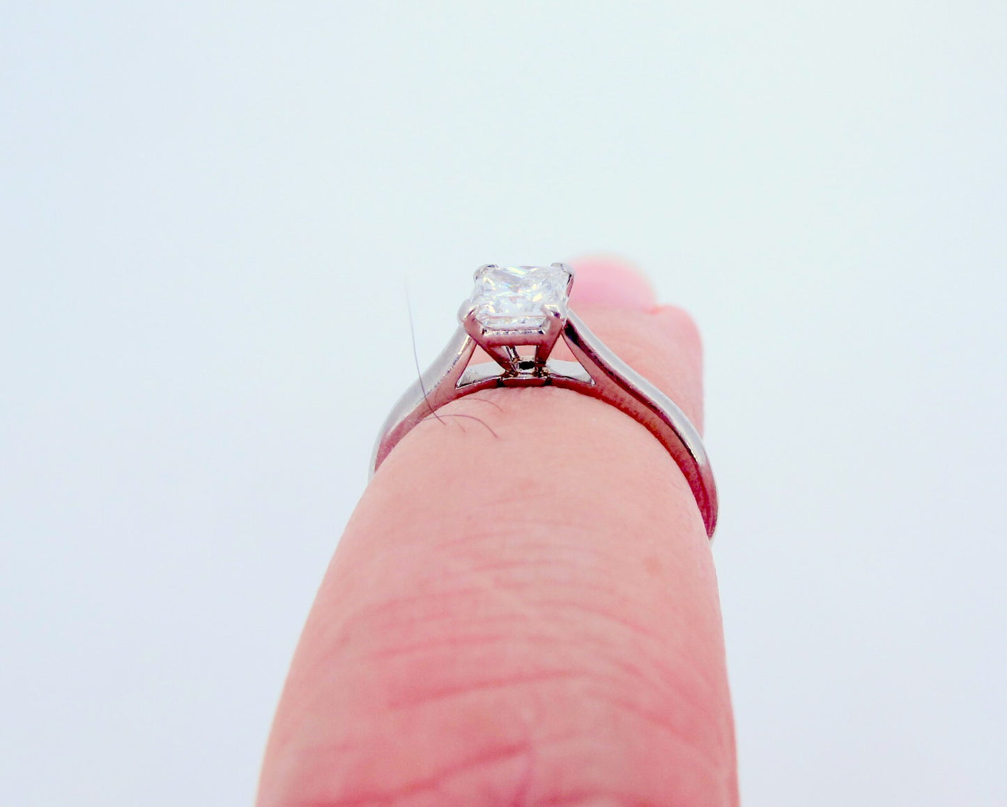 0.72ct Round Brilliant Diamond Engagement Ring — GIA Certified, Platinum