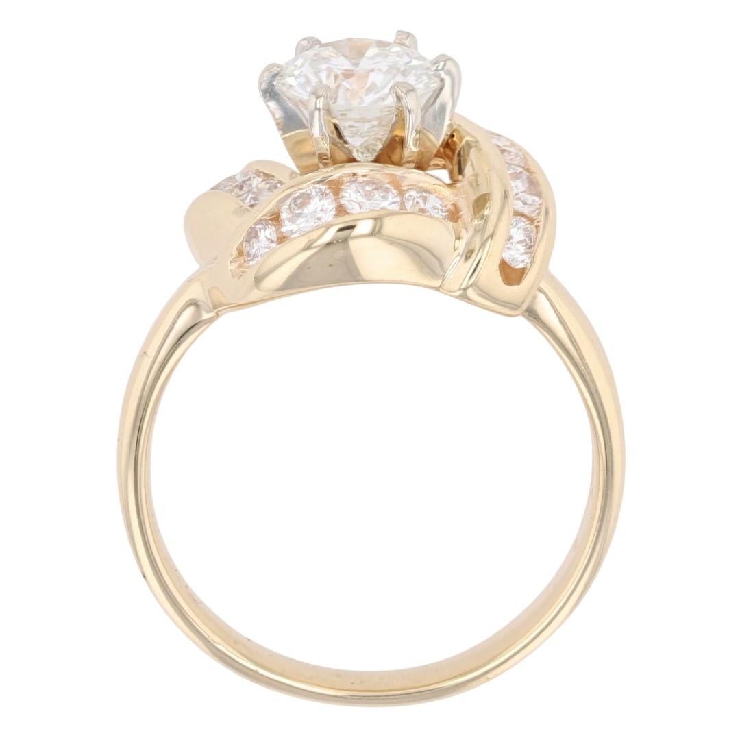 1.43ct Round Brilliant Diamond Engagement Ring — GIA Certified, 18K Rose & White Gold