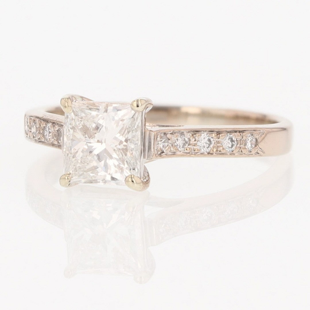 1.32ct Princess Cut Diamond Engagement Ring — GIA Certified, Platinum