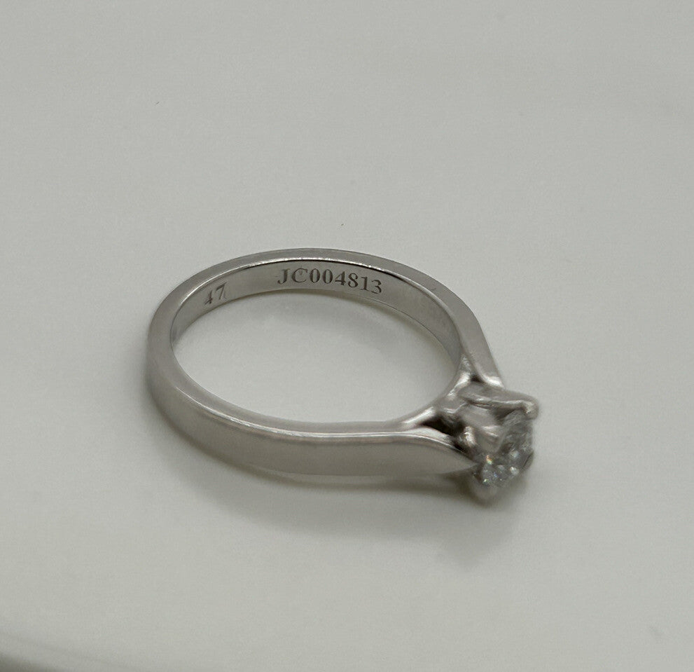 0.30ct Round Brilliant Diamond Band Ring — GIA Certified, 950 Platinum