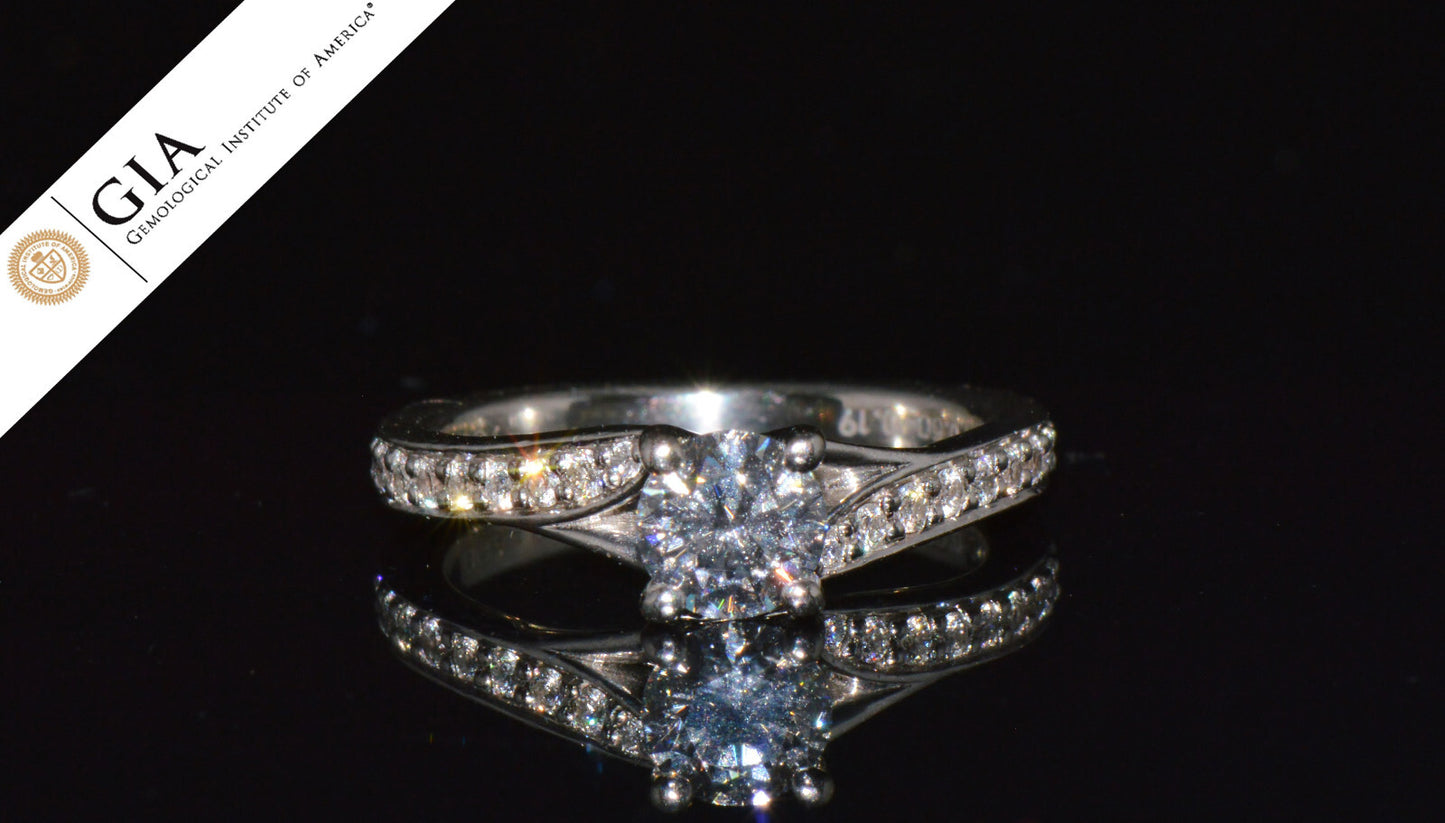 0.69ct Round Brilliant Diamond Solitaire Ring — GIA Certified, 950 Platinum