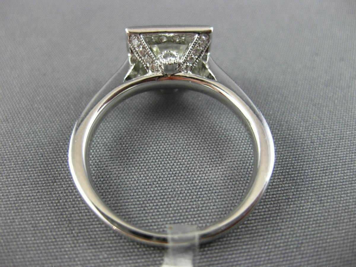 1.48ct Asscher Diamond 3D Halo Engagement Ring — GIA Certified, 14k White Gold