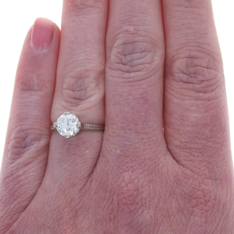 1.32ct Radiant Diamond Engagement Ring — GIA Certified, 14k White Gold