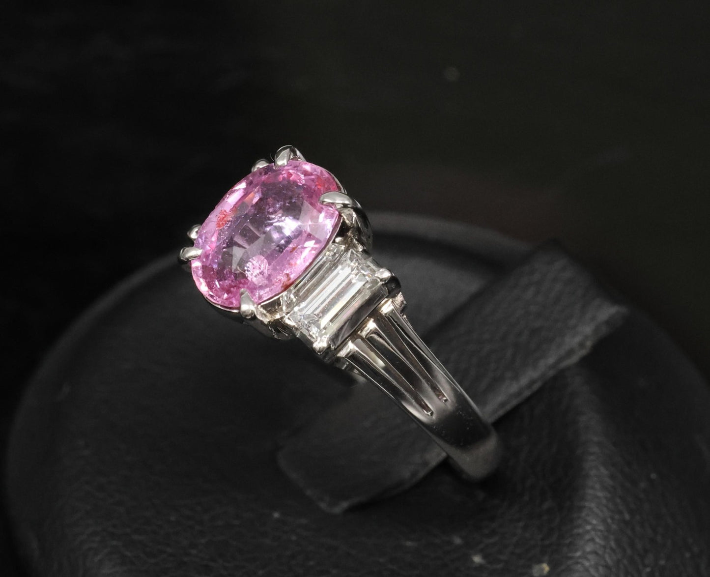 2.10ct Oval Sapphire Diamond Ring — GIA Certified, Platinum