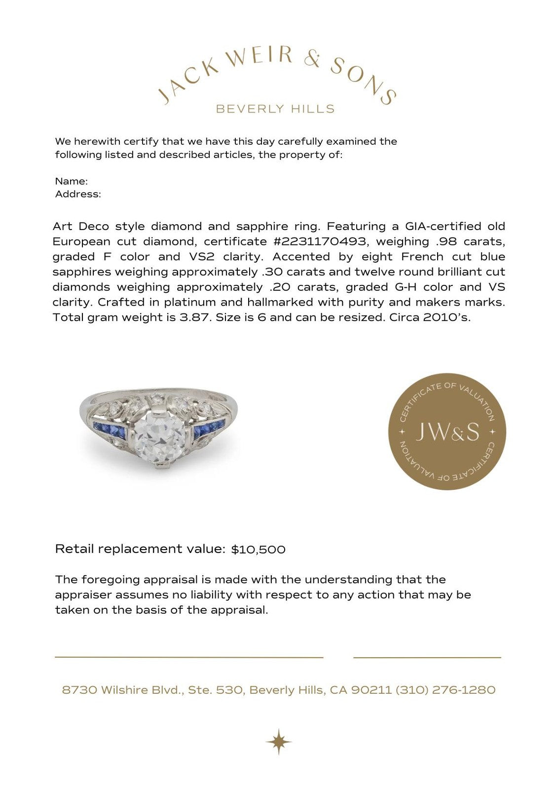 0.98ct Marquise Diamond Engagement Ring — GIA Certified, Platinum