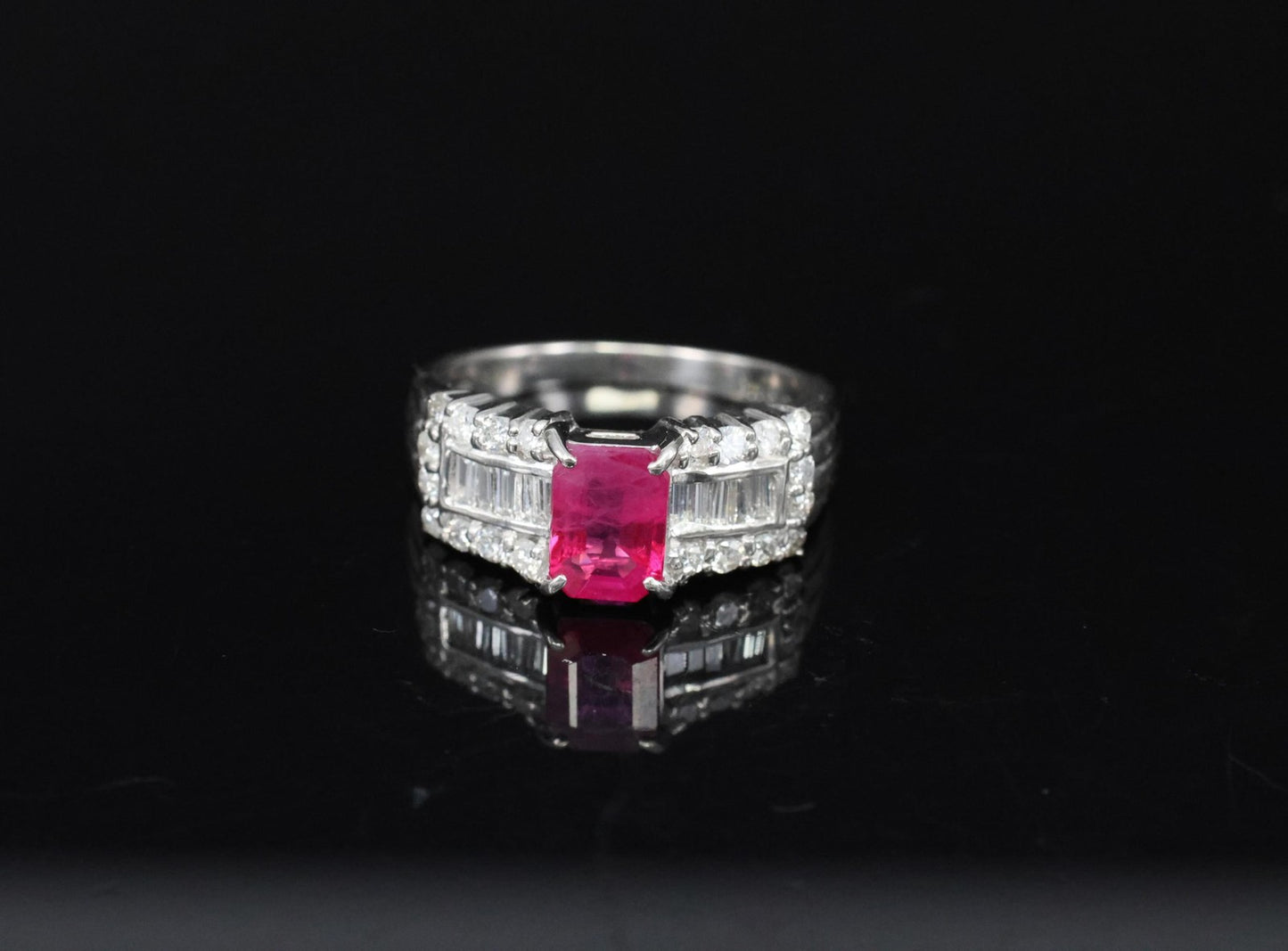 1.01ct Emerald Cut Diamond Engagement Ring — GIA Certified, 18k White Gold