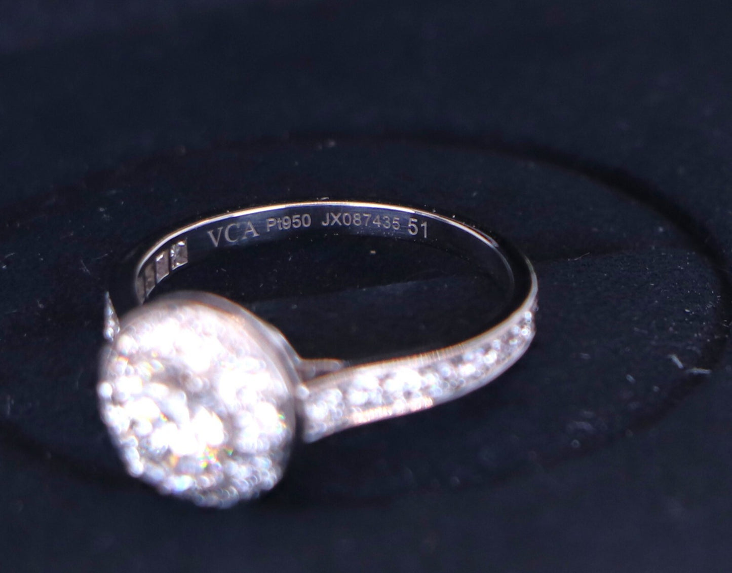 1.34ct Round Brilliant Diamond Halo Engagement Ring — GIA Certified, Platinum