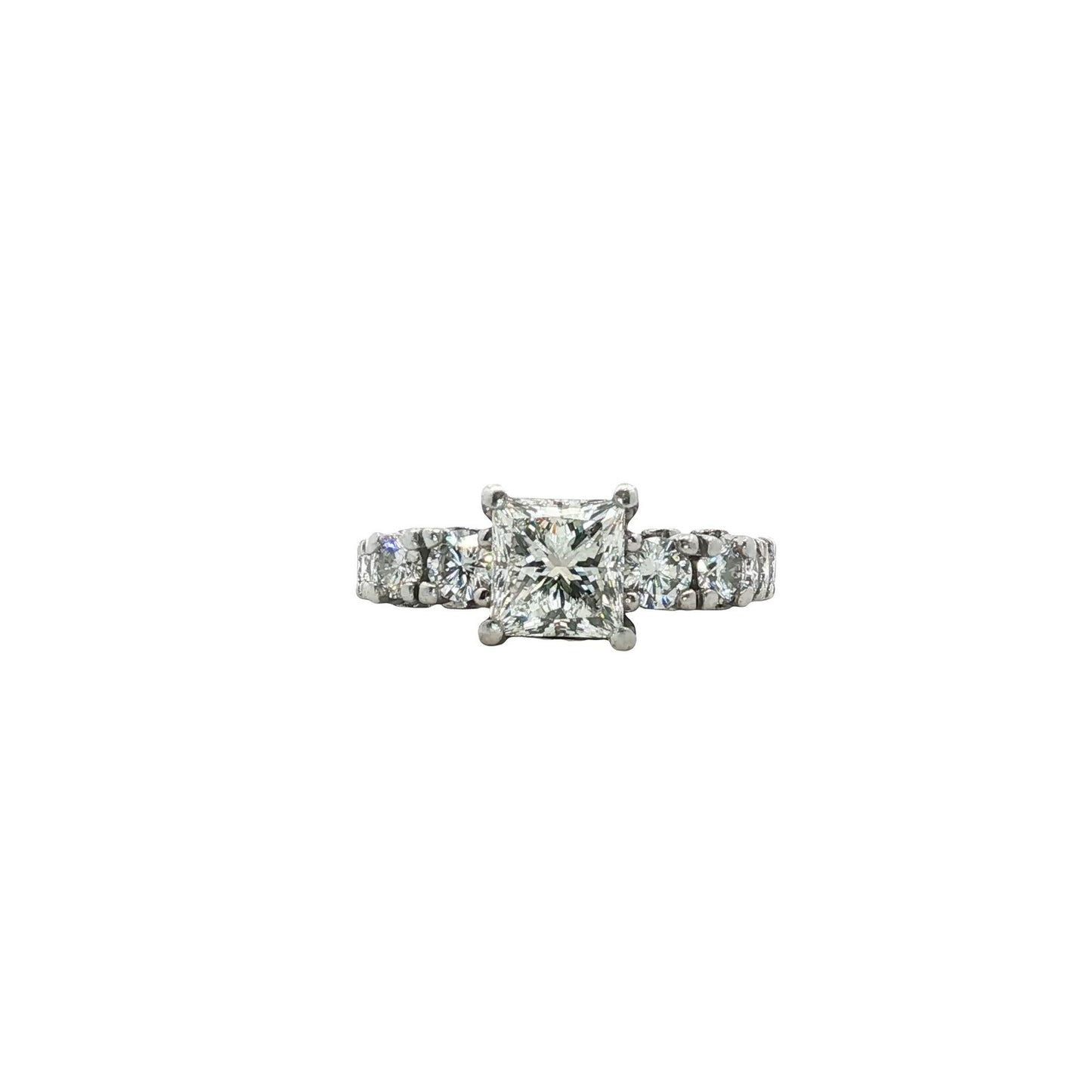 1.32ct Princess Cut Diamond Engagement Ring — GIA Certified, Platinum