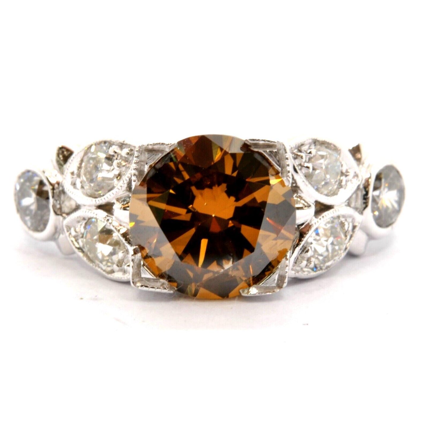 2.16ct Cushion Diamond Double Halo Engagement Ring — GIA Certified, 18k Two-Tone Gold