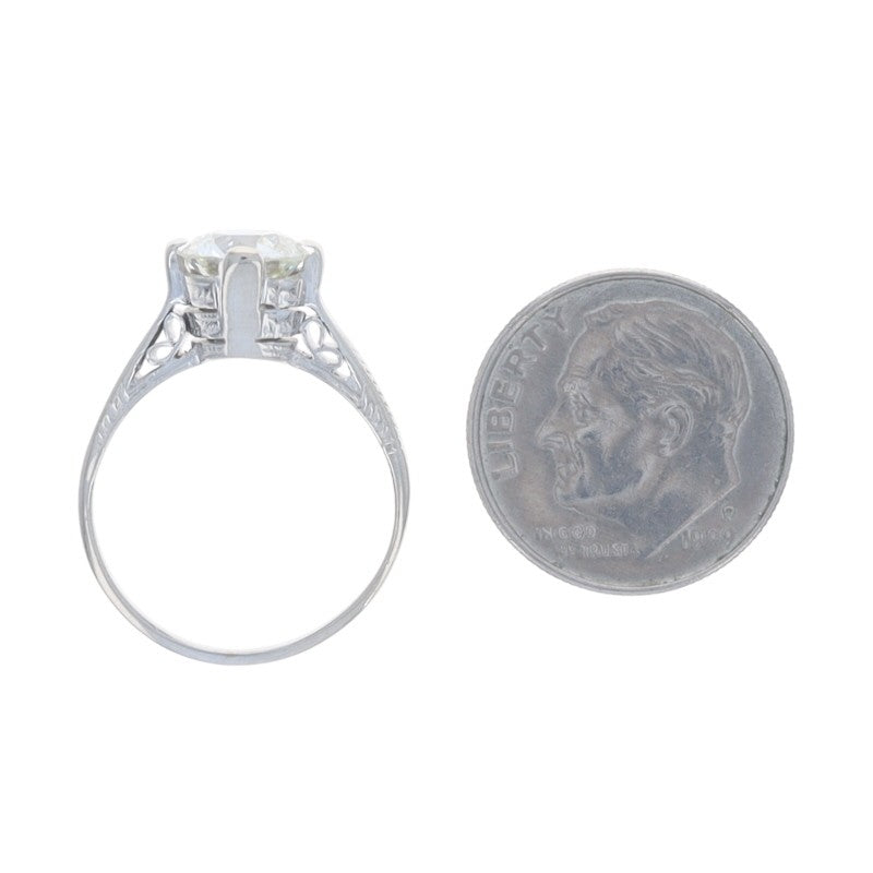 1.32ct Radiant Diamond Engagement Ring — GIA Certified, 14k White Gold
