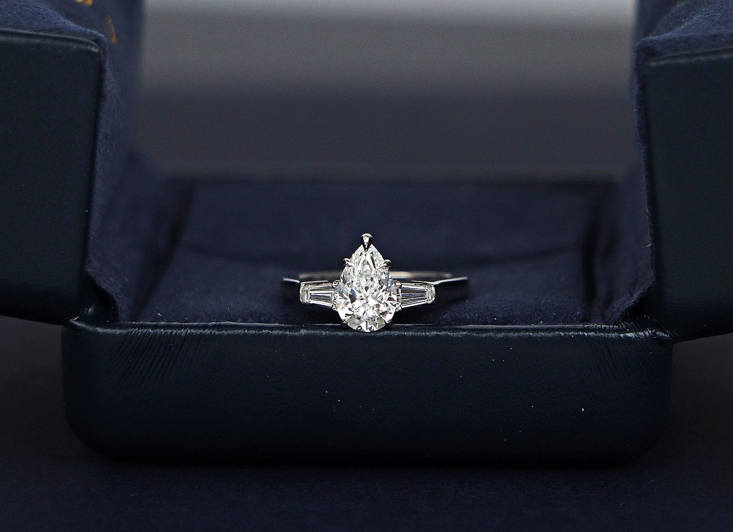 1.29ct Pear Brilliant Diamond Solitaire Ring — GIA Certified, Platinum