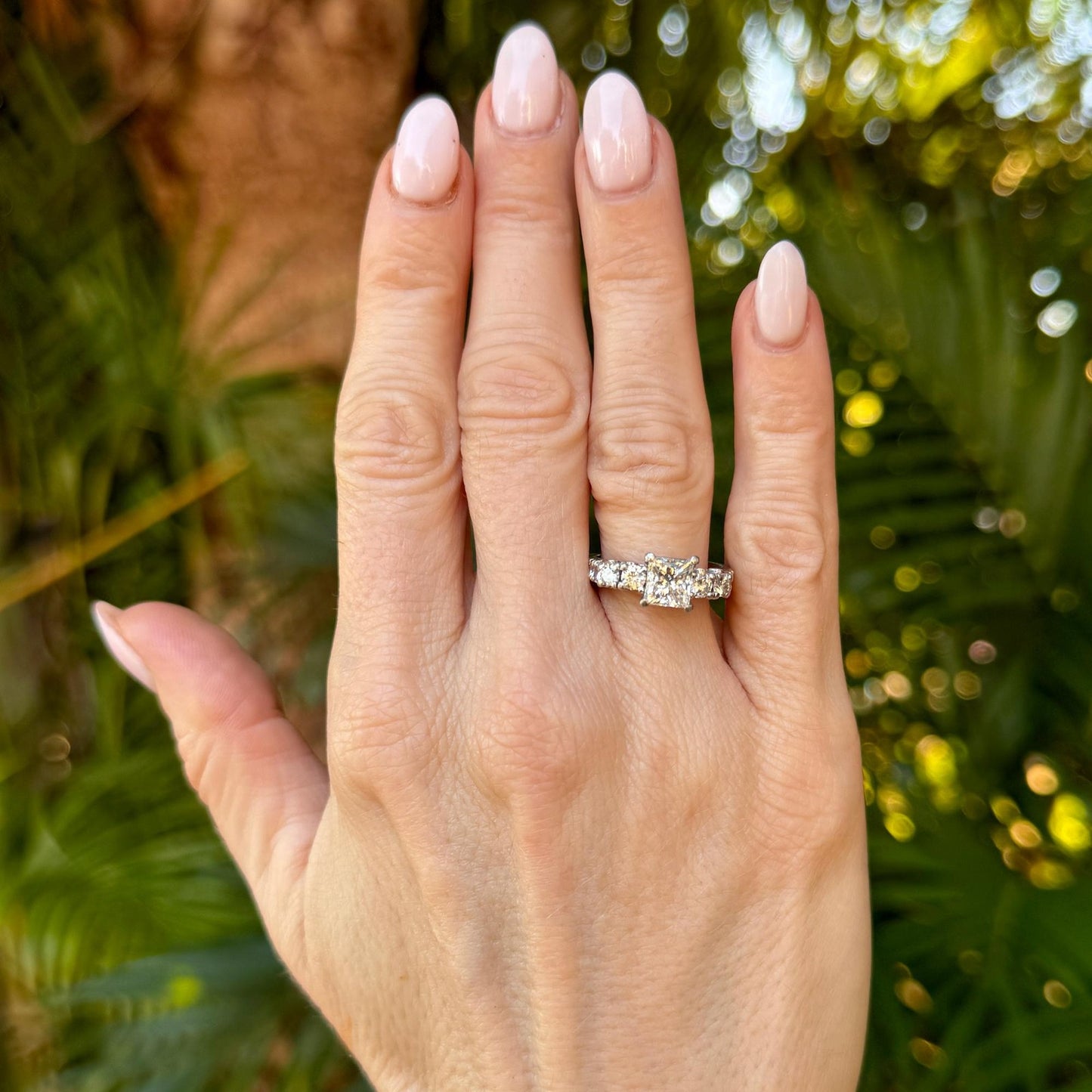 1.32ct Princess Cut Diamond Engagement Ring — GIA Certified, Platinum