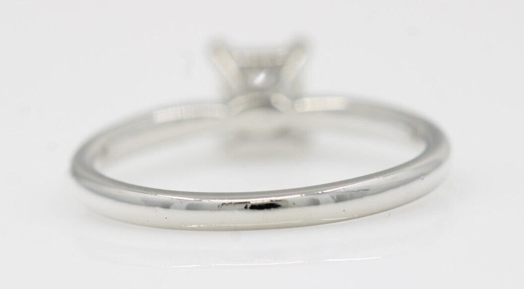 0.71ct Square Modified Brilliant Diamond Engagement Ring — GIA Certified, Platinum