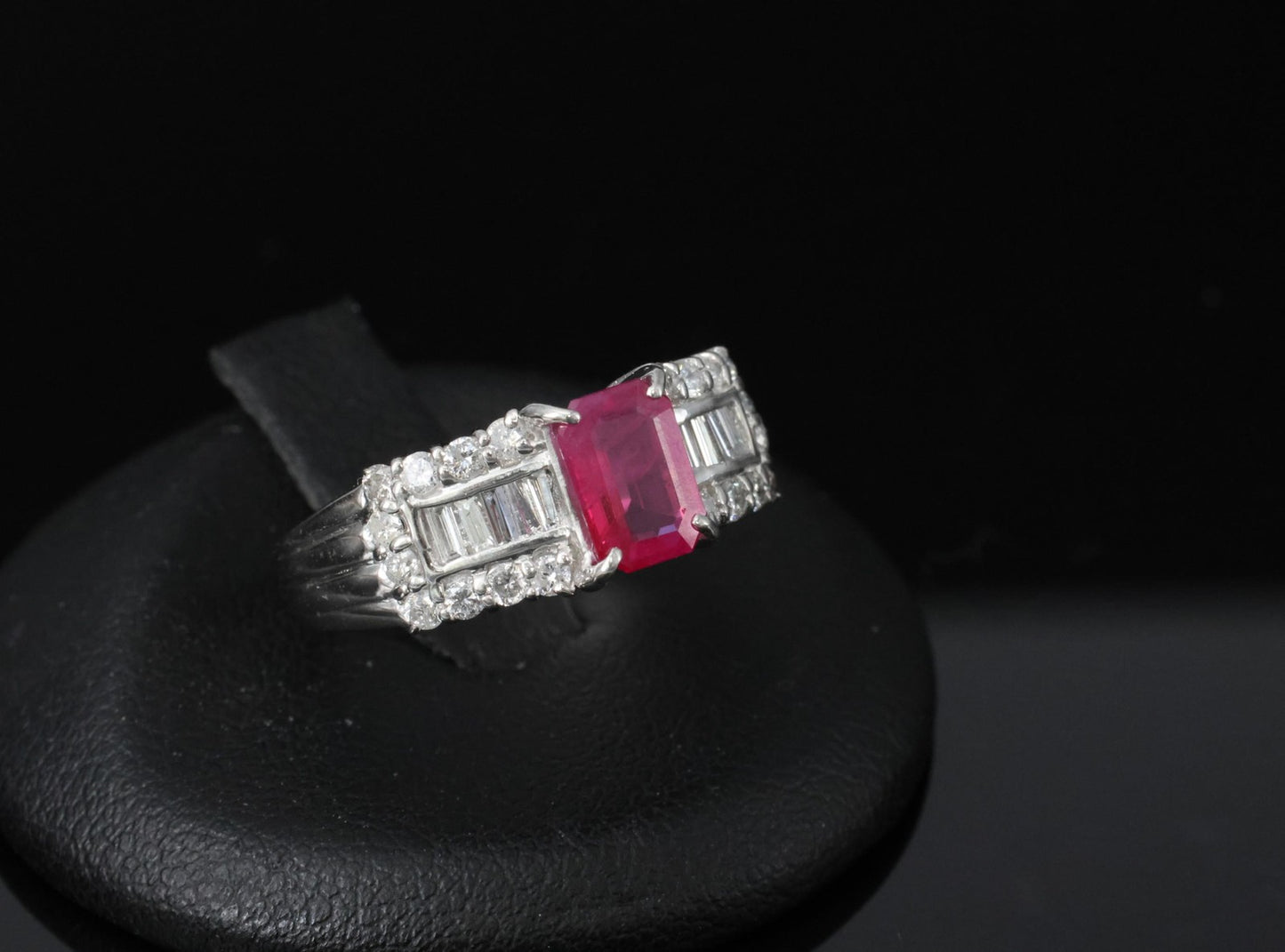 1.01ct Emerald Cut Diamond Engagement Ring — GIA Certified, 18k White Gold