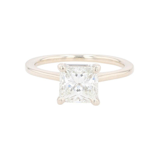 1.54ct Princess Diamond Solitaire Ring — GIA Certified, 14k White Gold