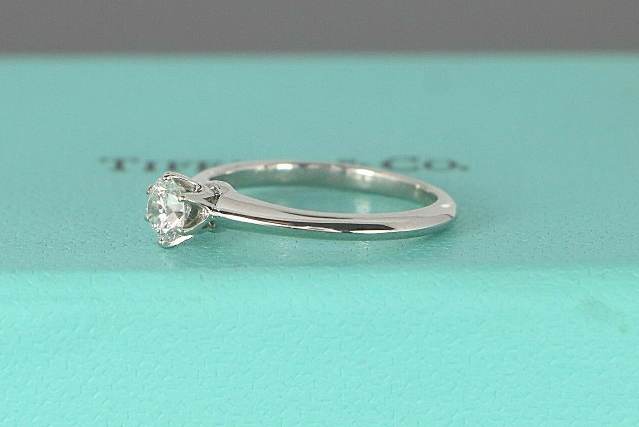 0.34ct Round Brilliant Diamond Engagement Ring — GIA Certified, Platinum