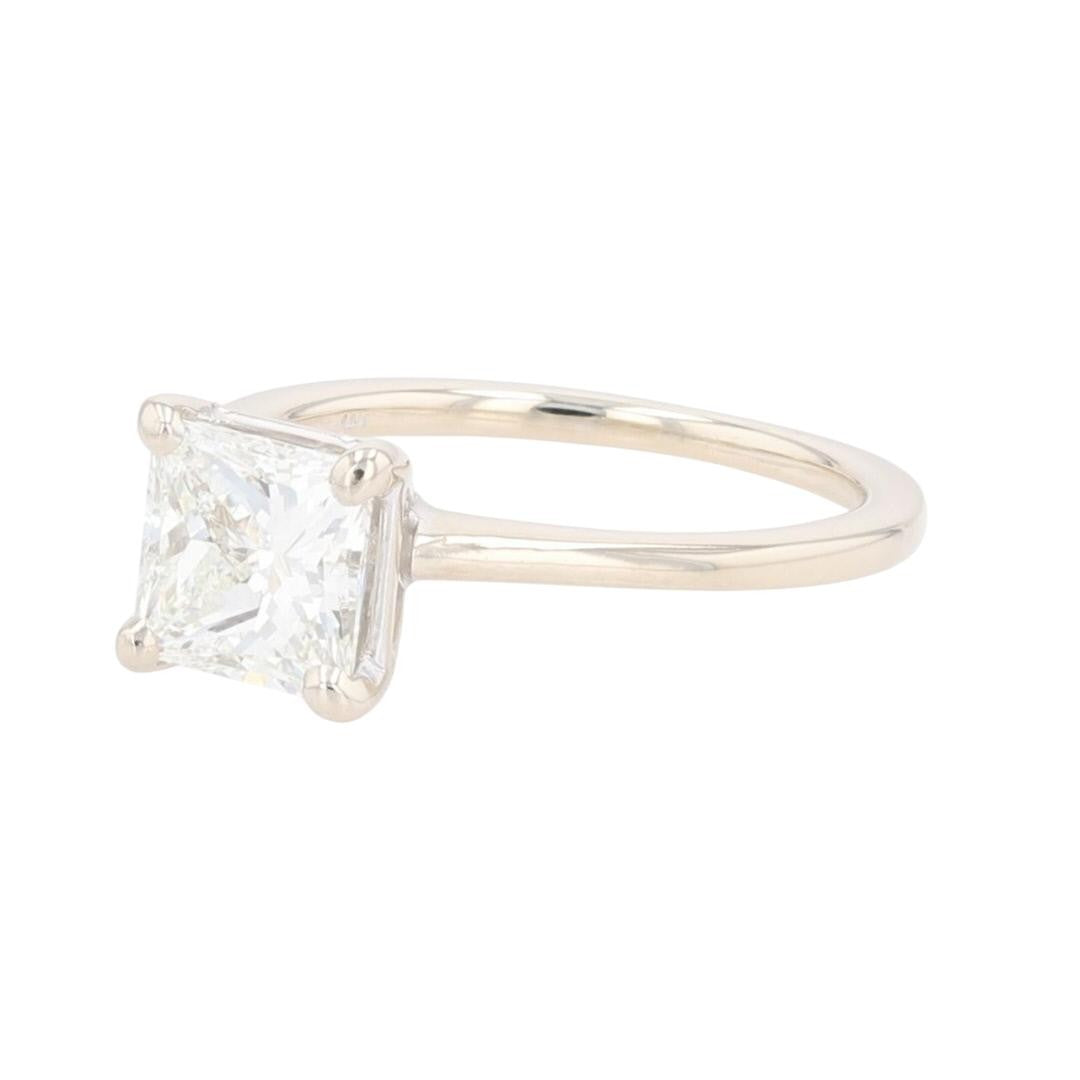 1.54ct Princess Diamond Solitaire Ring — GIA Certified, 14k White Gold