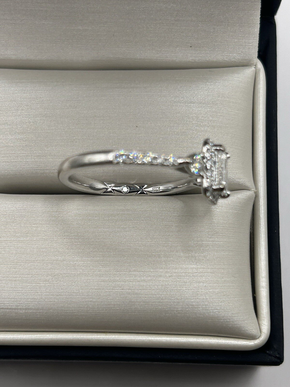 0.63ct Emerald Cut Diamond Vintage Ring — GIA Certified, Platinum