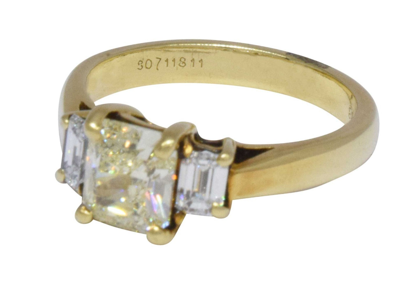 1.32ct Radiant Diamond Engagement Ring — GIA Certified, 14k White Gold