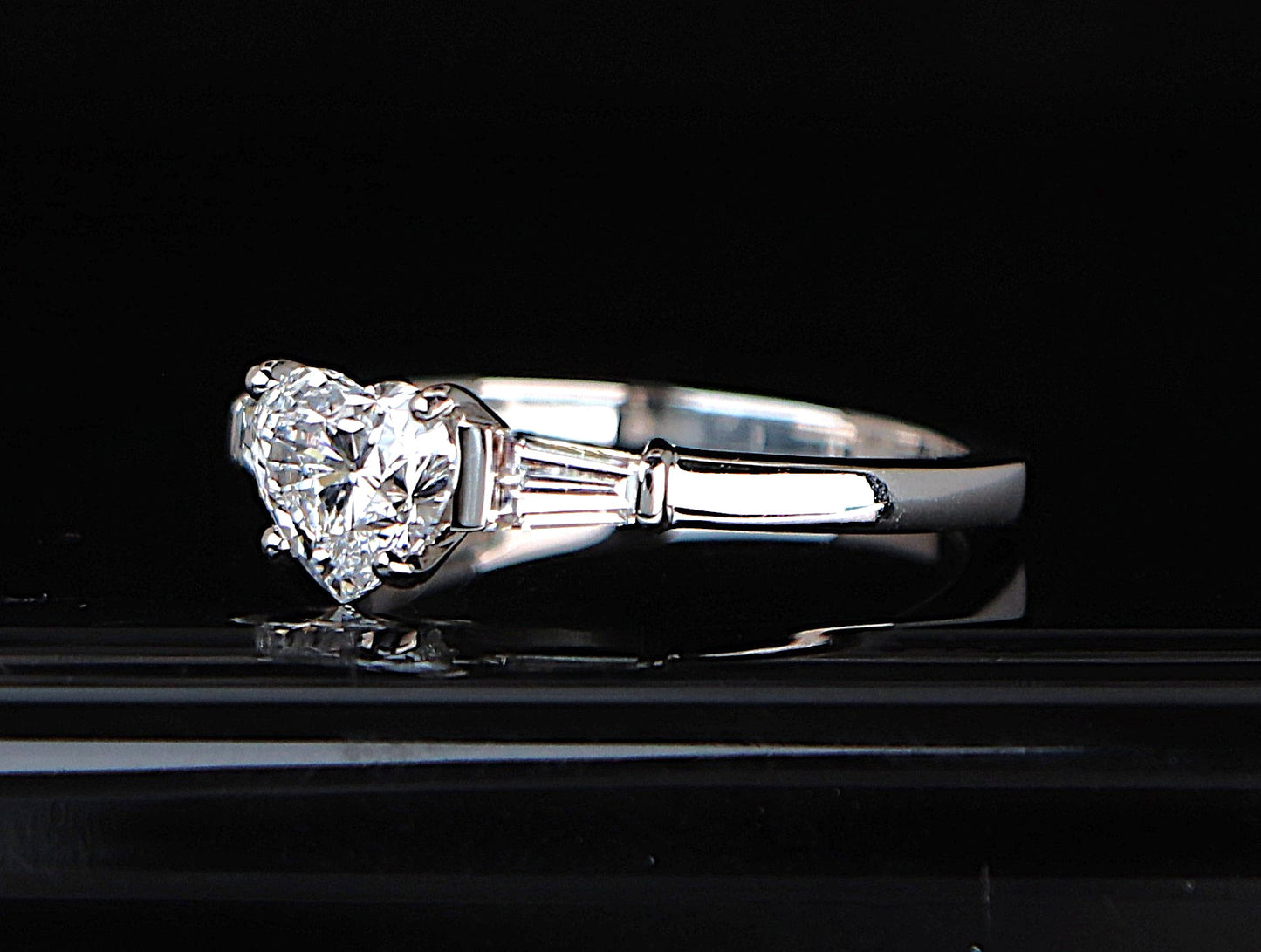 1.01ct Heart Diamond Bvlgari Griffe Ring — GIA Certified, Platinum