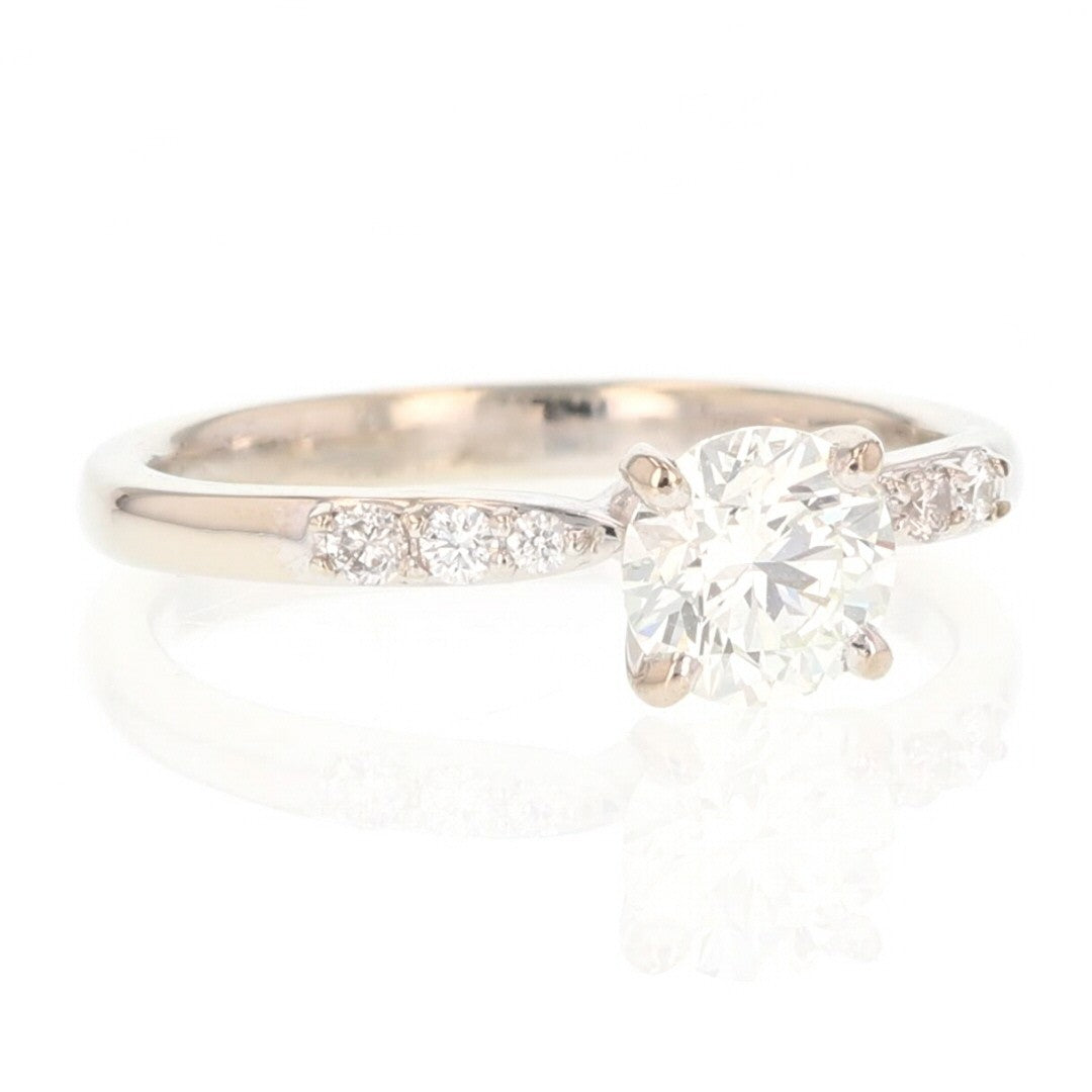 0.69ct Round Brilliant Diamond Solitaire Ring — GIA Certified, 950 Platinum