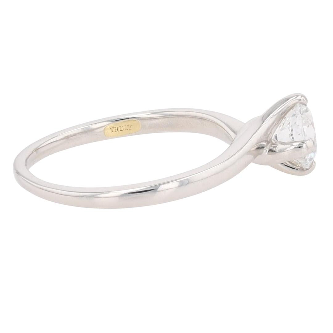 0.75ct Round Brilliant Diamond Solitaire Ring — GIA Certified, Platinum