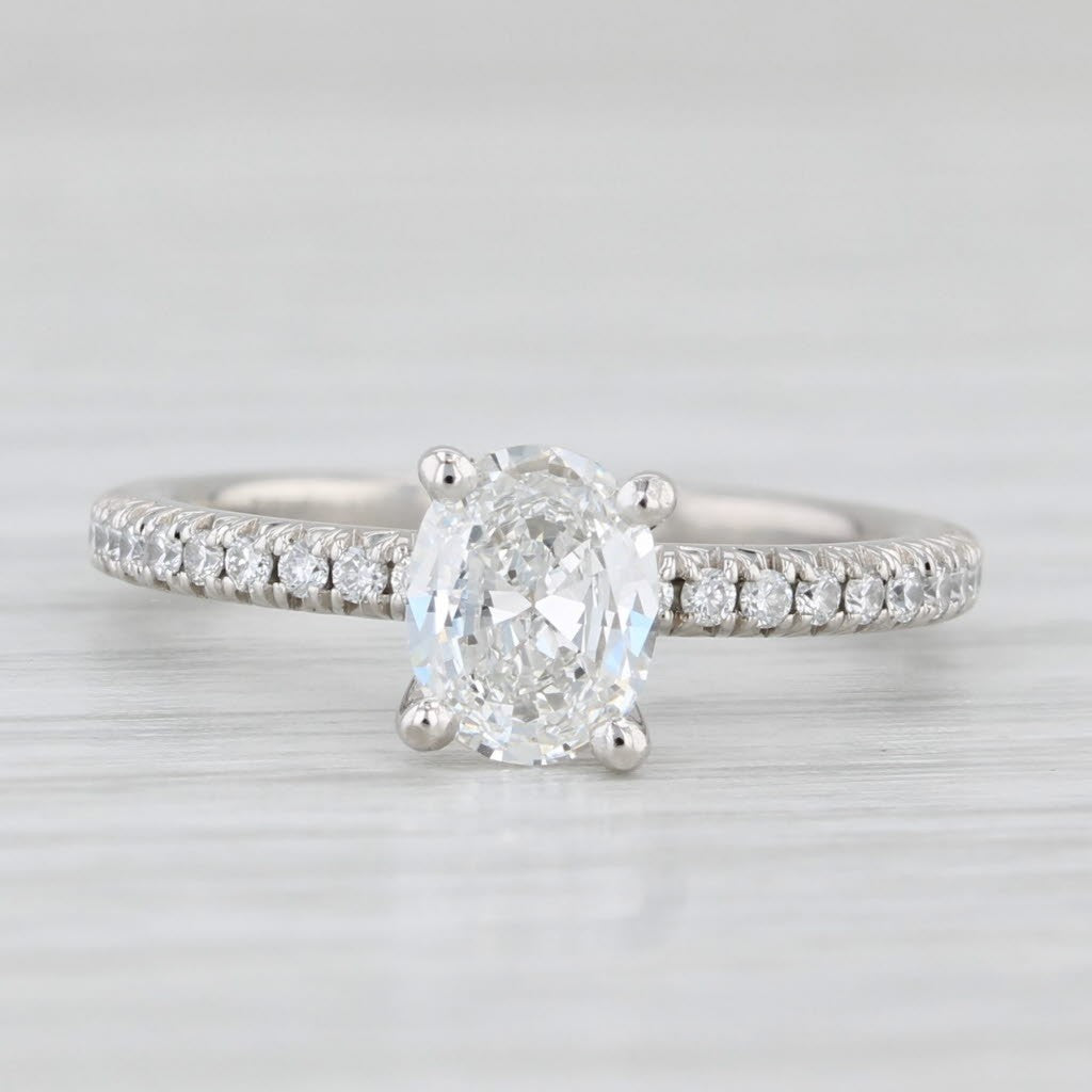 0.68ct Oval Brilliant Diamond Solitaire Ring — GIA Certified, Platinum