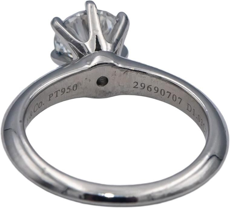1.03ct Round Brilliant Diamond Solitaire Ring — GIA Certified, Platinum