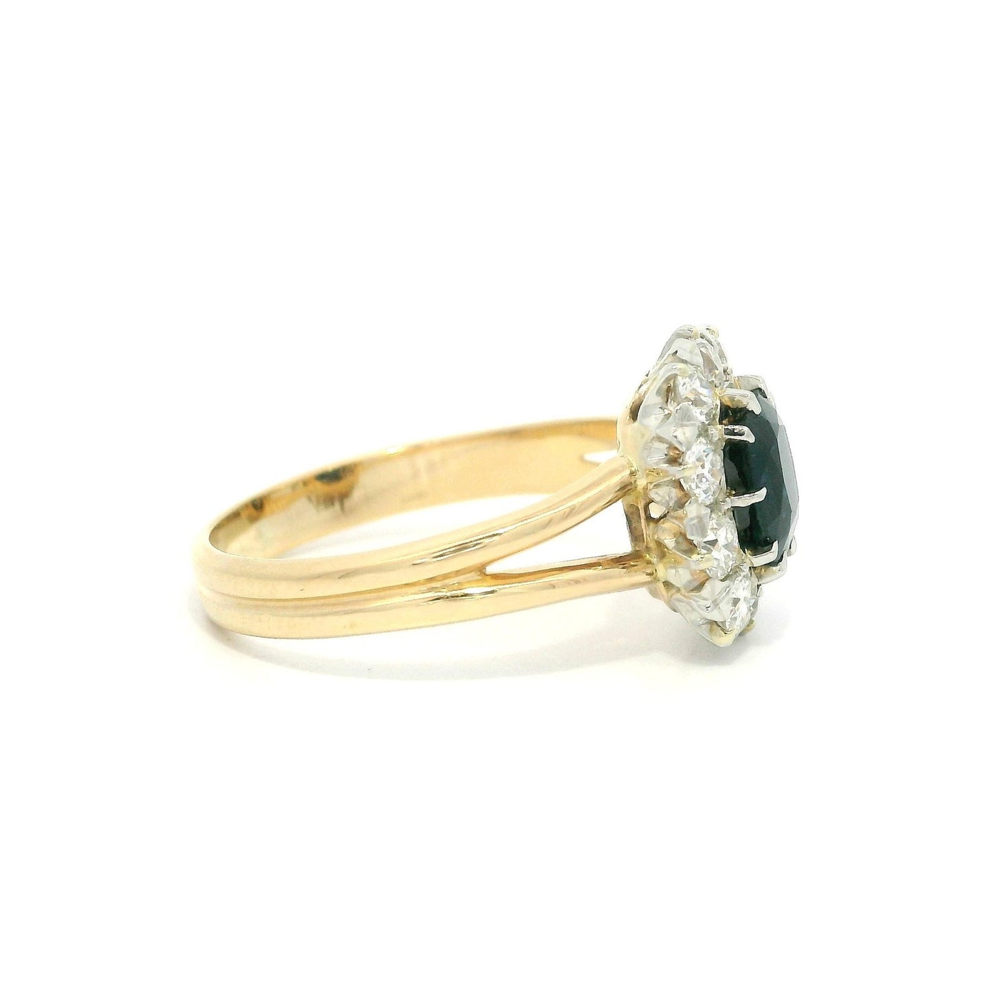1.06ct Cushion Modified Fancy Brownish Greenish Yellow Diamond Ring — GIA Certified, 18K White Gold