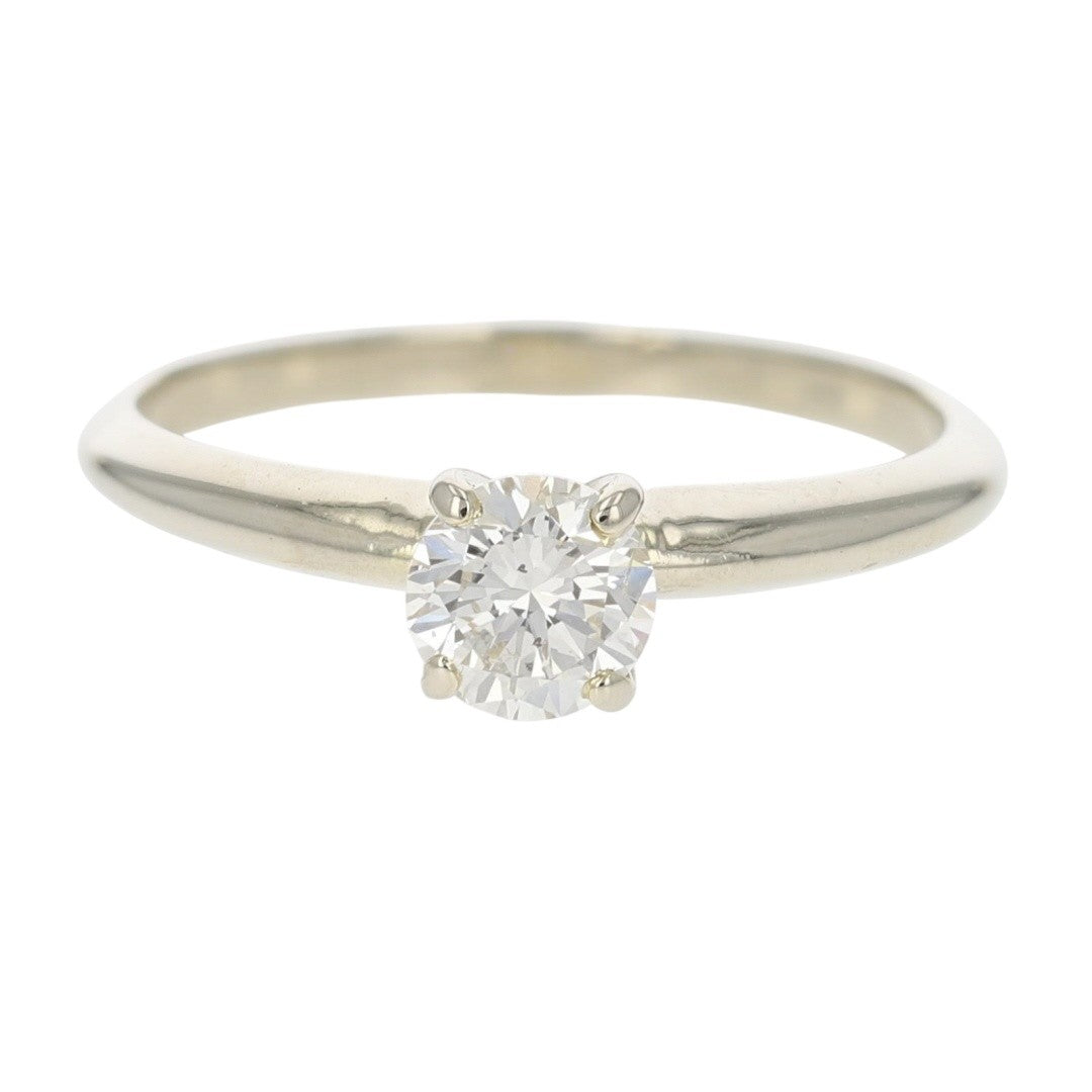 0.71ct Round Brilliant Champagne Diamond Vintage Ring — GIA Certified, Platinum