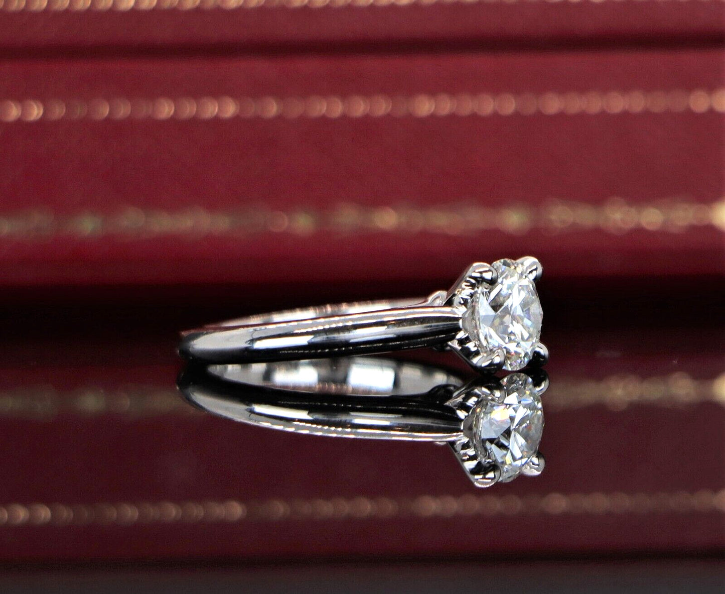 1.06ct Round Brilliant Diamond Solitaire Ring — GIA Certified, Platinum
