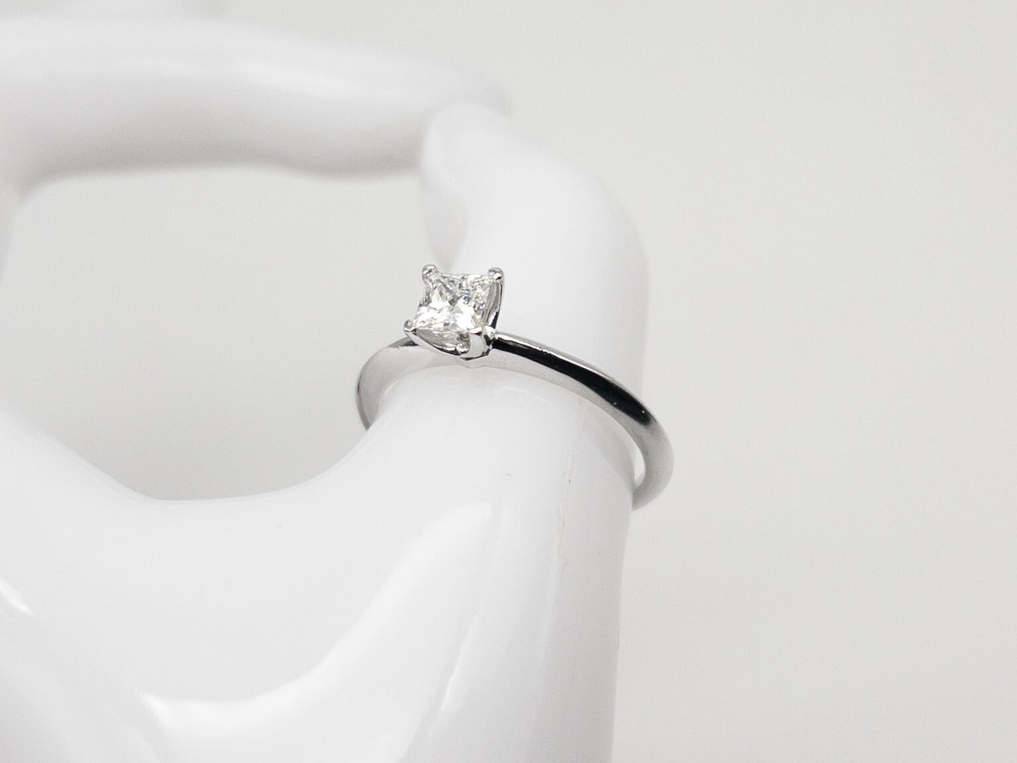 0.48ct Princess Cut Diamond Ring — GIA Certified, Platinum