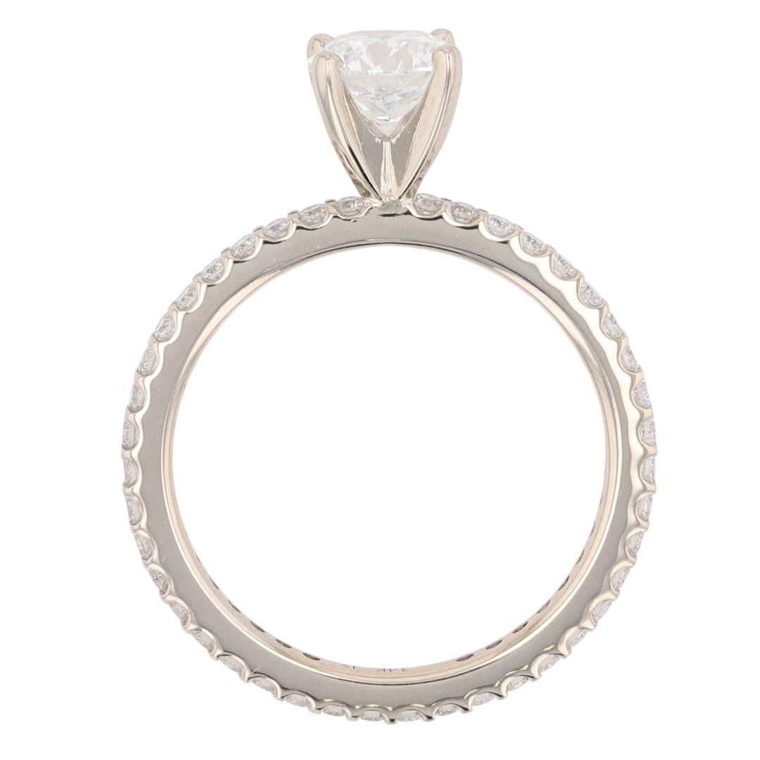 1.02ct Round Brilliant Diamond Solitaire Ring — GIA Certified, 14k White Gold