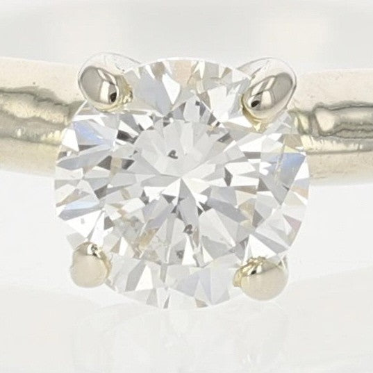 0.71ct Round Brilliant Champagne Diamond Vintage Ring — GIA Certified, Platinum