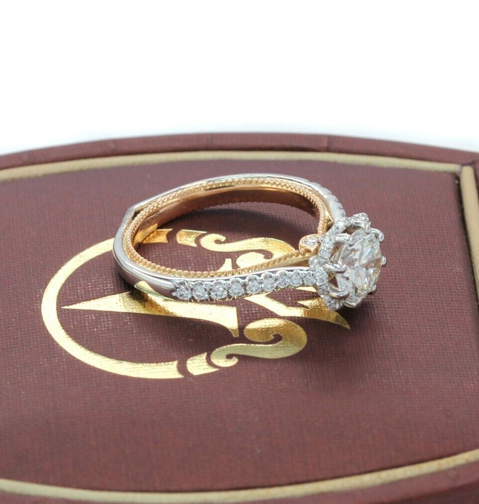 1.43ct Round Brilliant Diamond Engagement Ring — GIA Certified, 18K Rose & White Gold