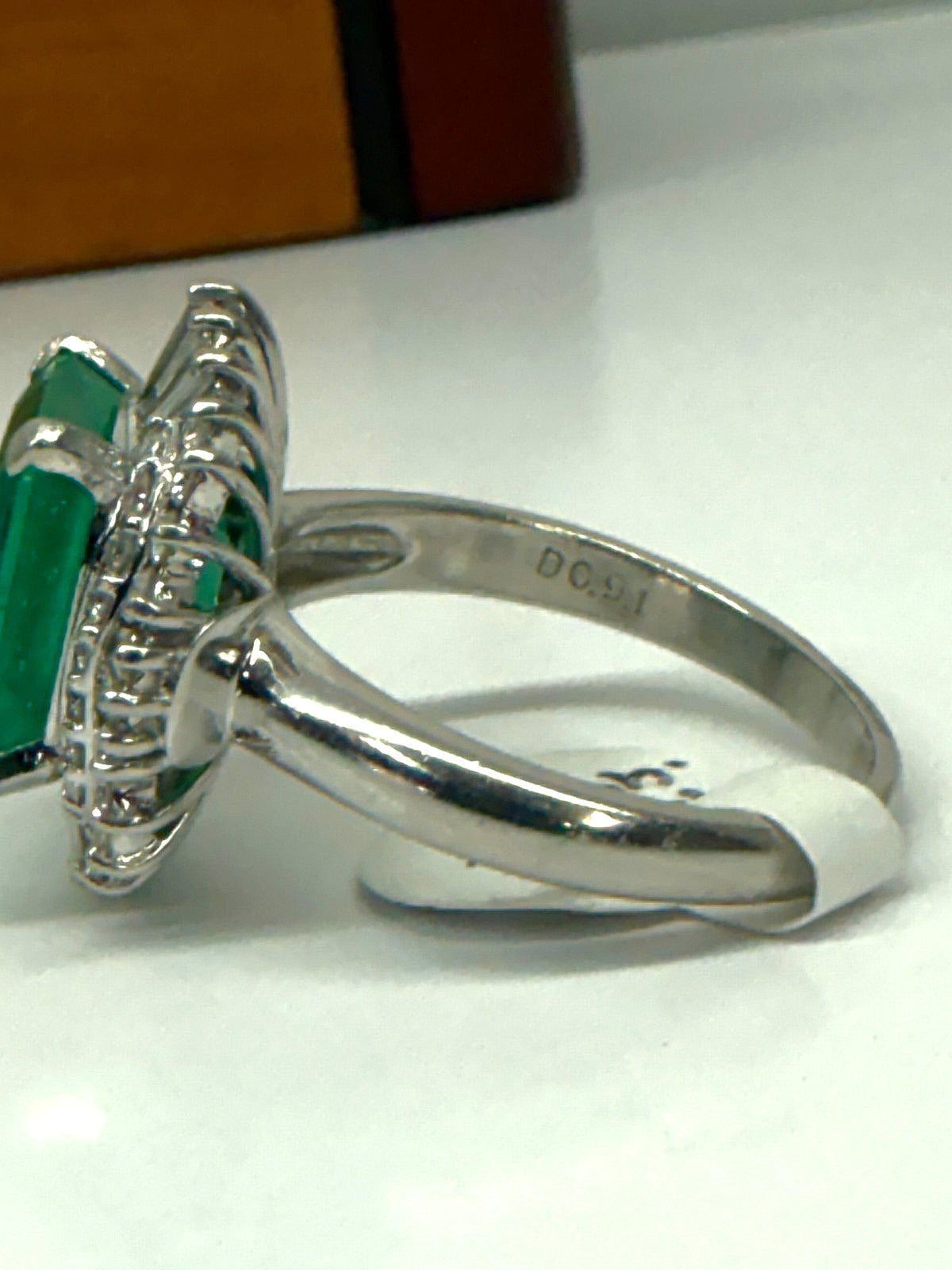 4.84ct Octagonal Emerald Diamond Ring — GIA Certified, Platinum