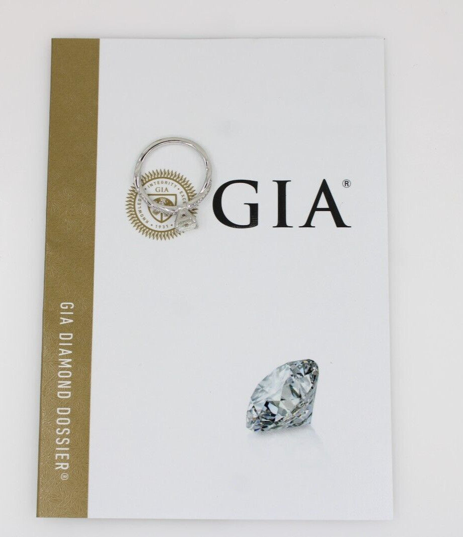 0.80ct Princess Cut Diamond Solitaire Ring — GIA Certified, 14k White Gold