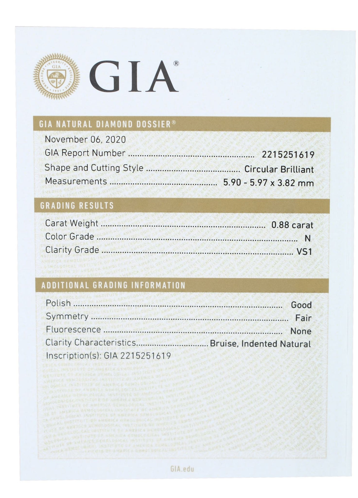 0.88ct Circular Brilliant Diamond Engagement Ring — GIA Certified, Platinum