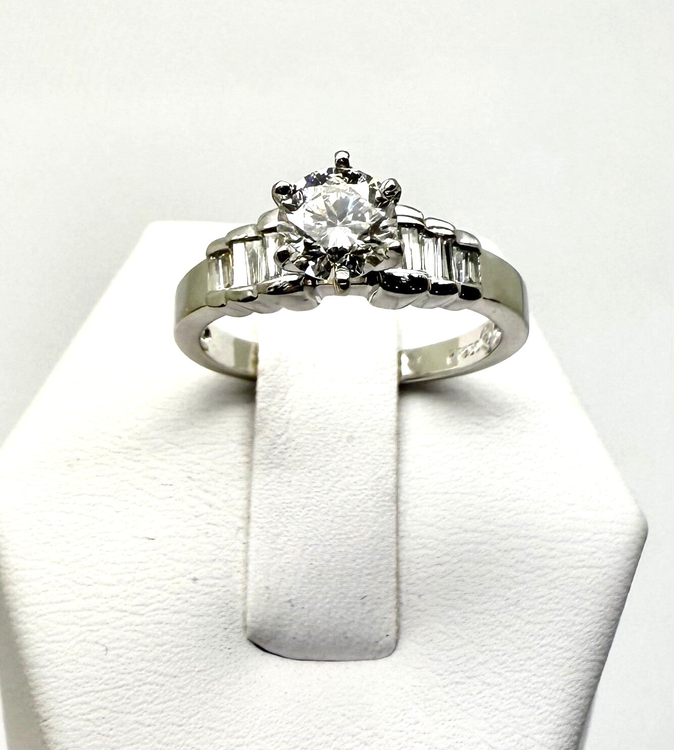 0.78ct Round Brilliant Diamond Engagement Ring — GIA Certified, Platinum