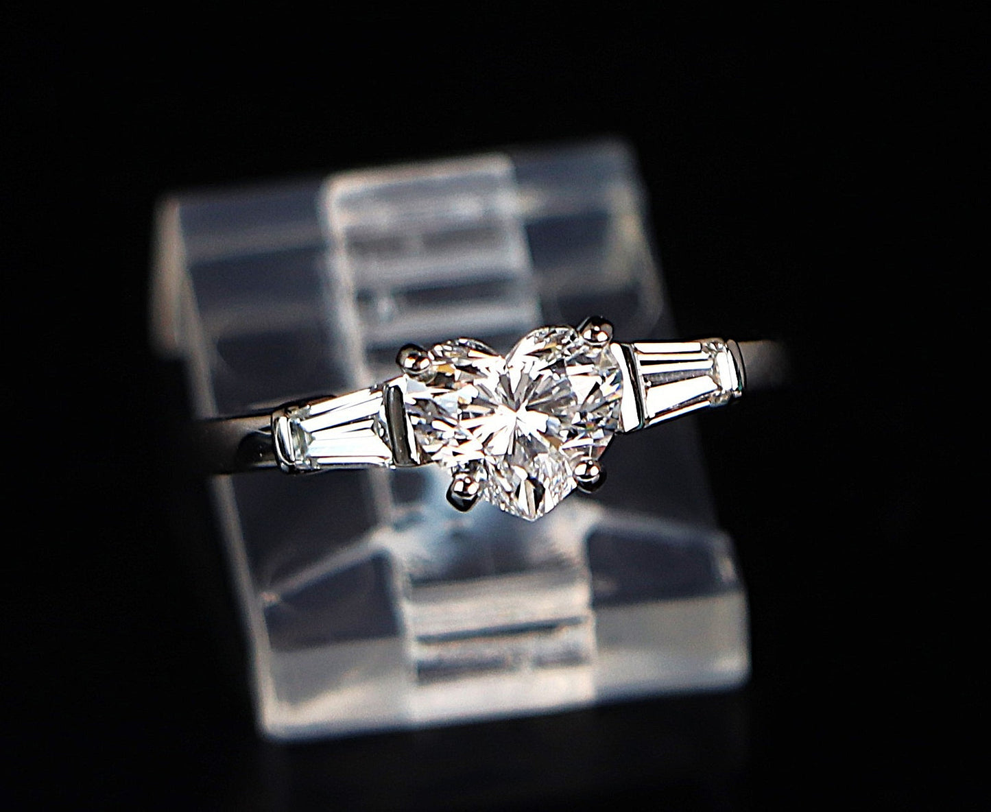 1.01ct Heart Diamond Bvlgari Griffe Ring — GIA Certified, Platinum