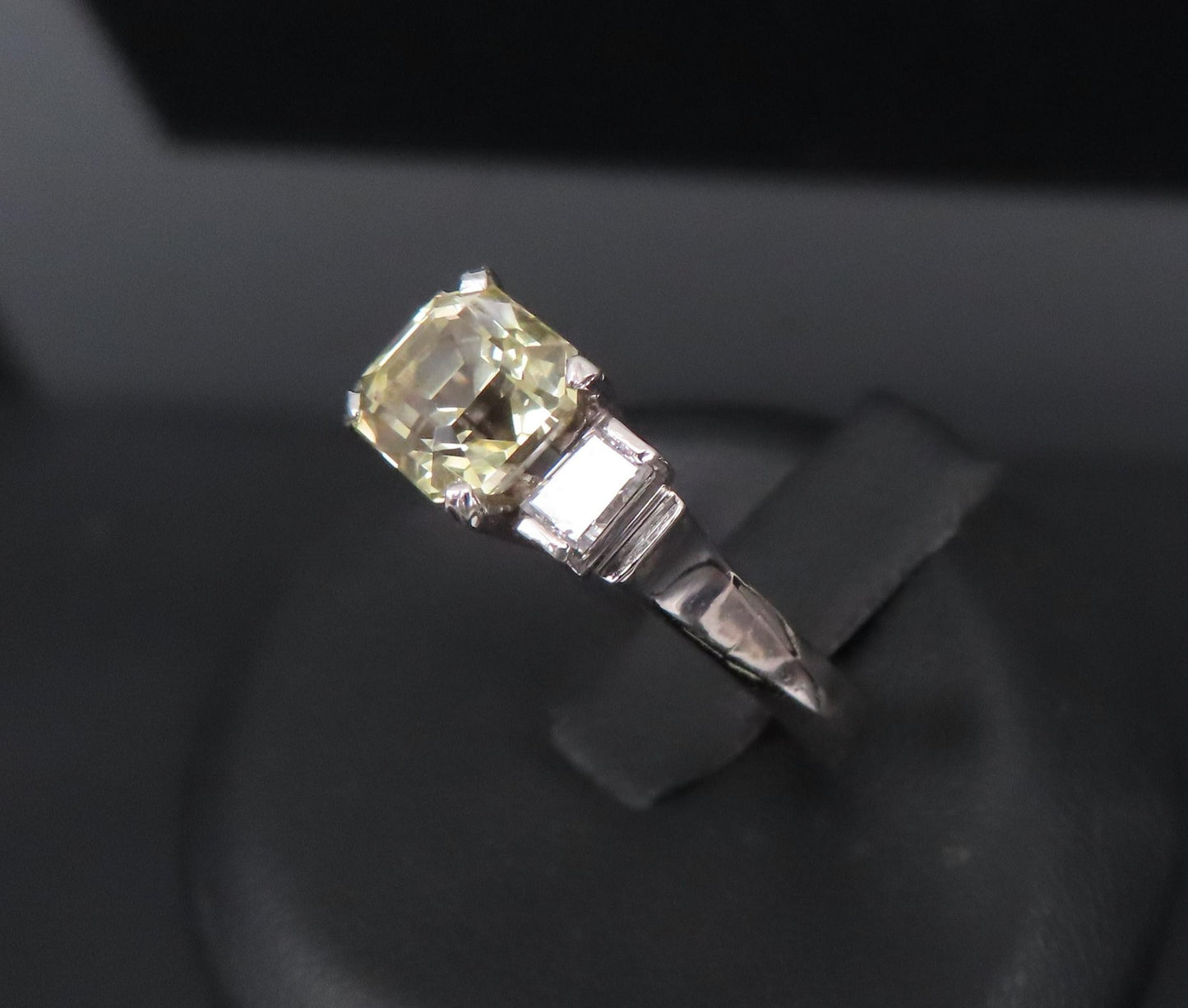 1.87ct Yellow Sapphire & 0.45ct Diamond Ring — GIA Certified, Platinum